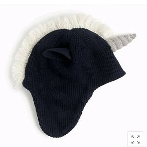 J.Crew Crewcuts Kids Unicorn Trapper Hat L/XL
